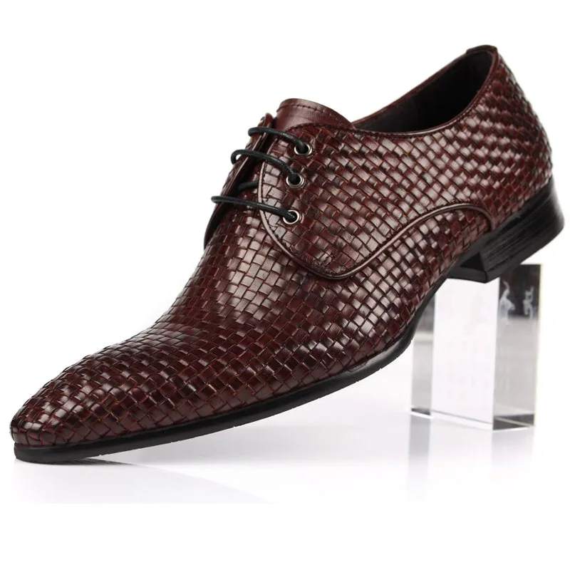 Leather Mens Fashion Business Office Dress Shoes Italian Oxfords Derby