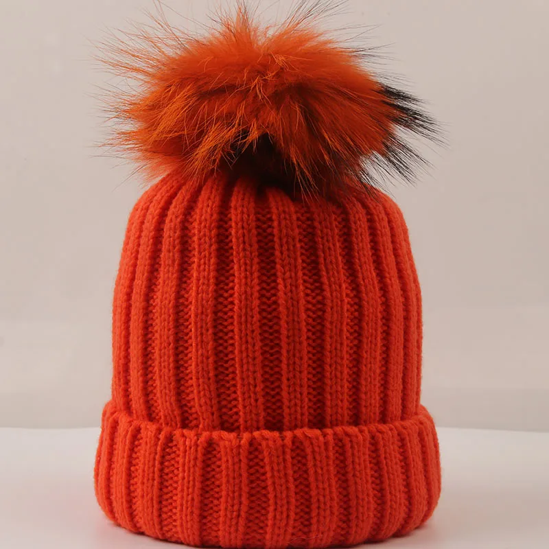 DANKEYISI шарик из меха норки шапка Меховые помпоны Skullies Beanies зимняя женская шапка для девочки вязаные шапки шапка женский головной убор из плотной ткани
