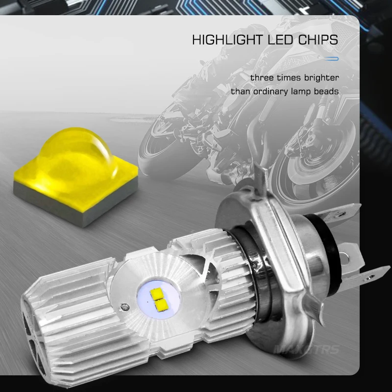 Светодиодная фара для мотоцикла H4 HS1 BA20D Blub DC 9V ~ 85V 20W 1400LM 6500K CREE Chip аксессуары