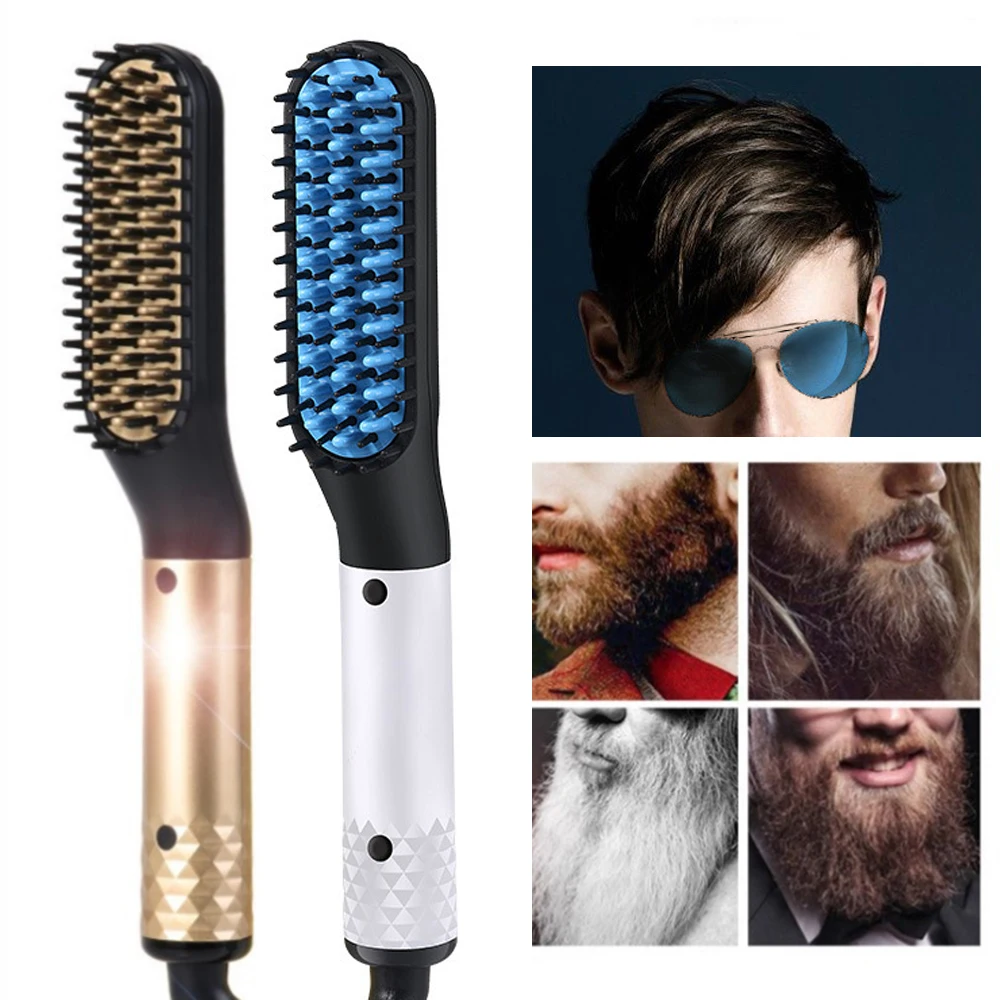 

Multifunctional Straight Hair Comb Beard Styling Comb Styling Smooth Comb Ceramic Hair Straightener Quick Hair Styler Men