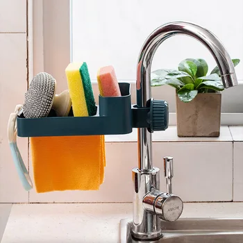 

Faucet Drain Shelf Sink Storage Rack Kitchen Supplies Sponge Rag Drain Rack SP99