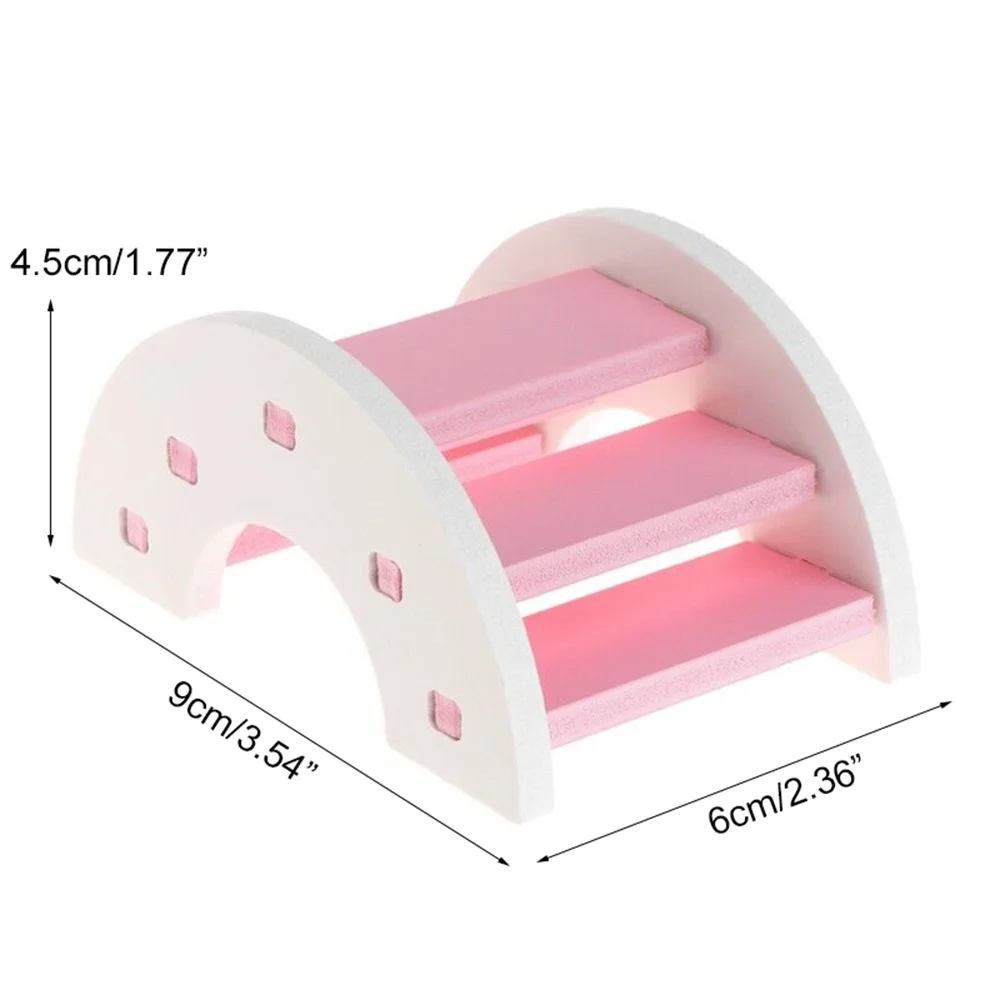 Деревянные ПВХ для маленьких животных домашних животных Морская свинка белка 1 шт. хомяк забавная игрушка в форме моста Seesaw
