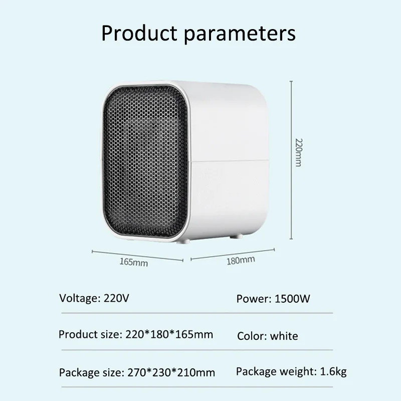 1500W Handy Heater Timer Electric Heater Fan Air Warmer Machine Electric  Heating Radiator Warmer Air Heater Ceramic Heater 220V _ - AliExpress Mobile