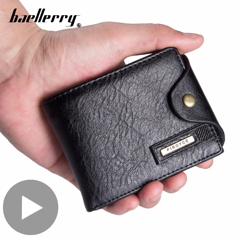 Фото Короткий маленький мужской кошелек держатель для карт сумка денег | Багаж и сумки