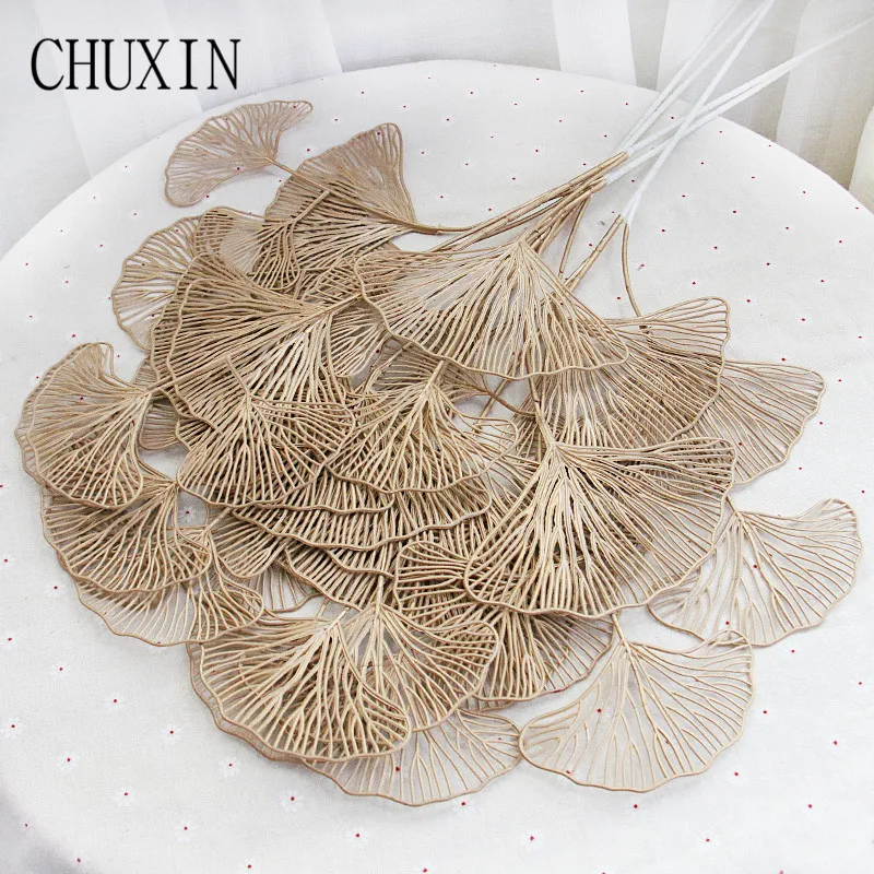 Hot Item Decoration Home Arrangement Fan-Leaf Christmas-Decor Simulation-Plants Balcony Wedding-Flower NRwoepBZeel