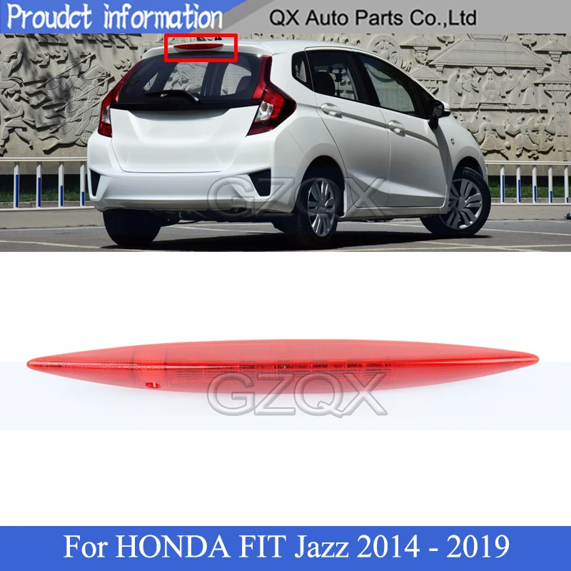 CAPQX Rear Additional brake light lamp For HONDA FIT Jazz 2014 2015