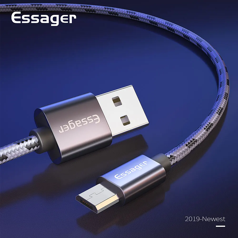 

Essager USB Micro Cable 3A Fast Charge 3m USBC Micro Cable for Xiaomi K20 Samsung S10 Oneplus 7 Wire Cord Charging Quick Charger