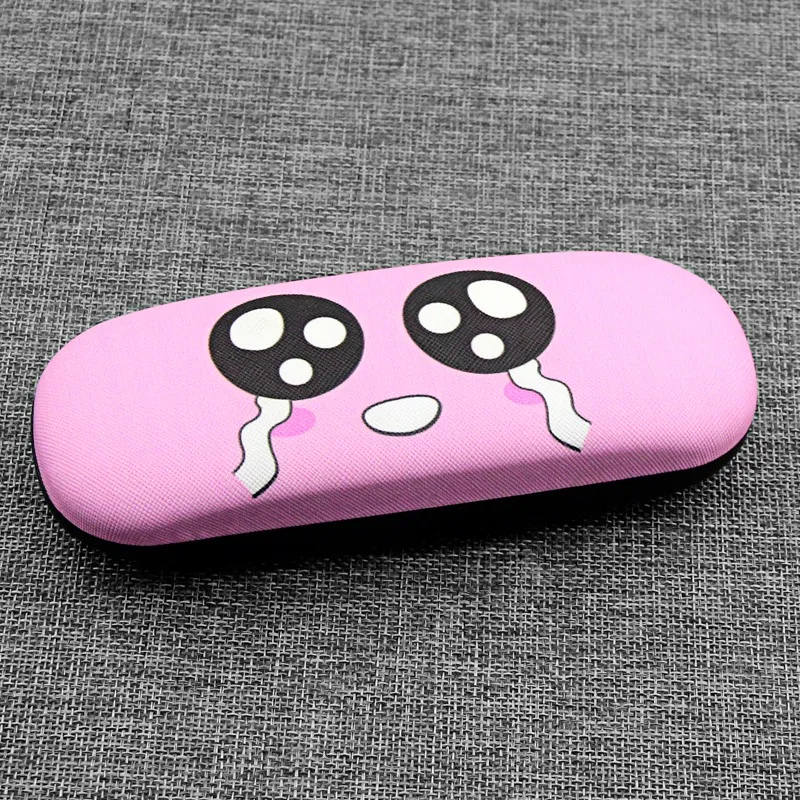 Cartoon Student Myopia Glasses Case Boys and Girls Rabbit Kitten Totoro Tiger Metal Leather Eyewear Box