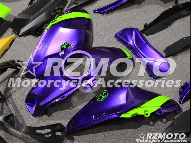 4 подарки ABS литьевая форма мотоцикл Обтекатели подходит для YAMAHA R3 R25- 15-19 Кузов Набор на заказ фиолетовый желтый зеленый