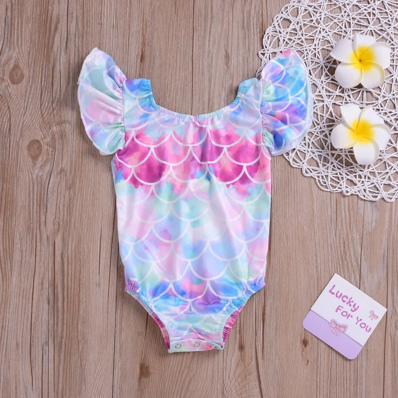 

Foreign Trade Childrenswear Summer GIRL'S One-piece Swimming Suit Scale Baby Swimsuit Sleeveless Swim Bathing Suit a Generation