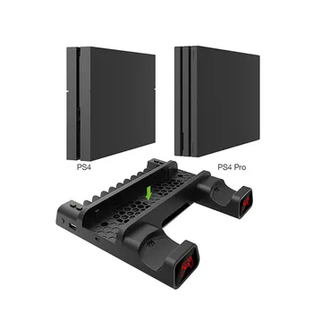 

For SONY PS4 Play Station 4 Series Dual Controller Charger Multifunctional Console Cooling Stand LED Charging Station