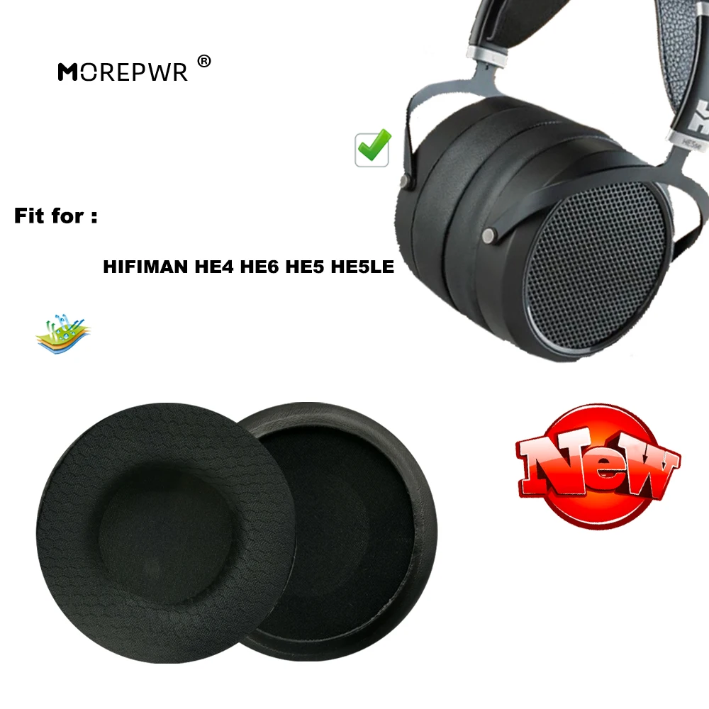 Morepwr новые обновленные Сменные амбушюры для HIFIMAN HE4 HE6 HE5 HE5LE запчасти гарнитуры