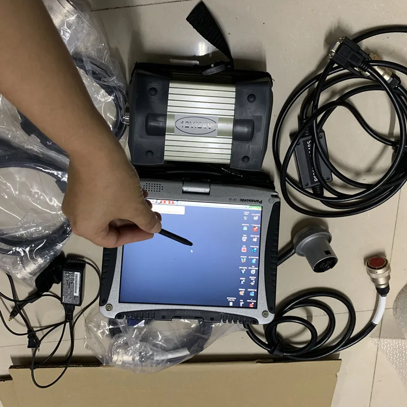 

Диагностика Mb Star c3 с программным обеспечением для ноутбука CF19 i5, супер Ssd 120 ГБ HHT, многоязычная готовность к работе, высокое качество, 12 В, 24 В