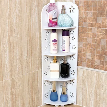 

Bathroom Floor Shelf Bathroom Corner Storage Rack Toilet Bathroom Cabinet Triangle Shelf Without Punching Storage Holders Racks