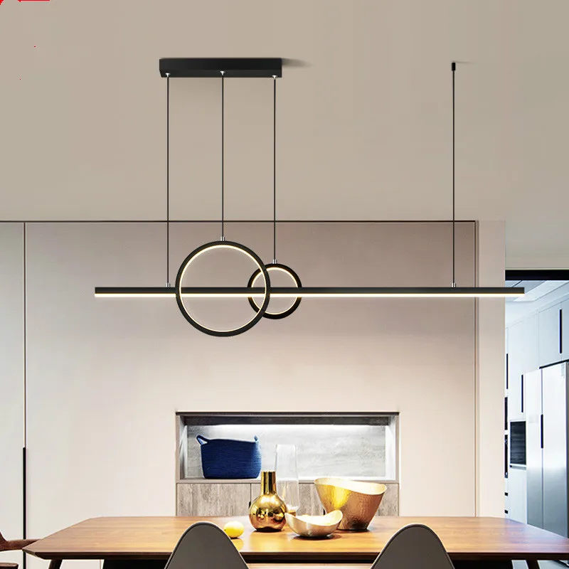 

Nordic Restaurant Chandelier Modern Minimalist Creative Personality Light Luxury Long Dining Room New Dining Table Chandelier