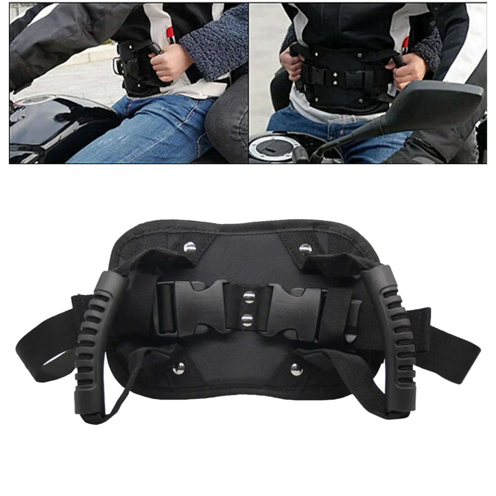 Safety Belt For Motorcycle And Scooter, Adjustable Grab Handle Children