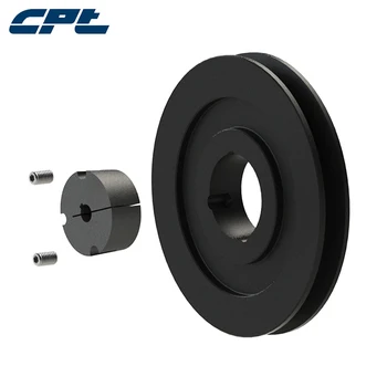 

CPT brand SPB belt section pully, 1 groove, 187mm outside diameter, 1610 taper bush for shaft 10mm~42mm, pulley SPB180-01-1610