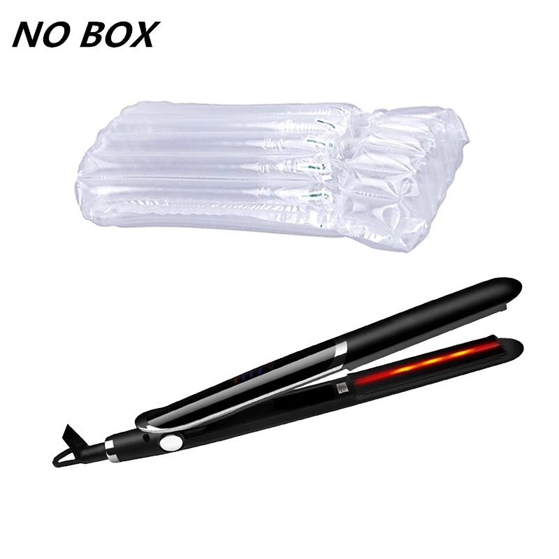 Black no box Одношаговый фен для волос и весло для укладки, щетка для укладки отрицательных ионов, Горячие воздушные лопасти, щетка для укладки, гладкая технология Frizz Ionic - Цвет: Black no box
