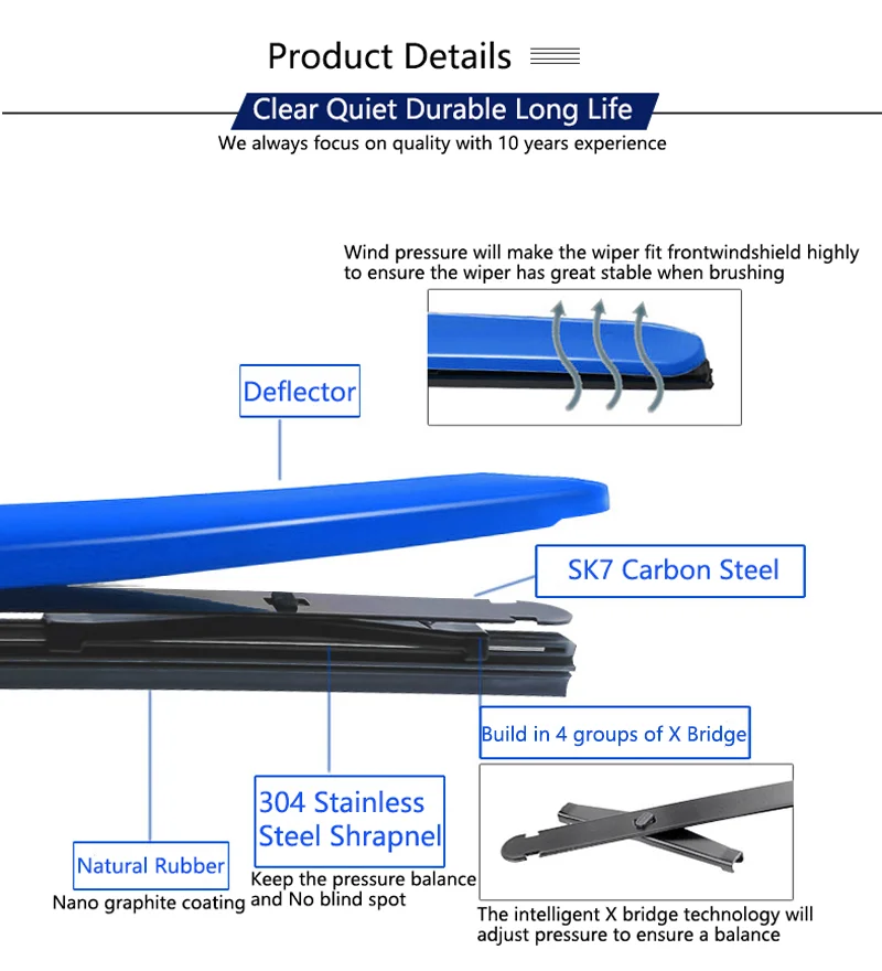 2 шт. стеклоочистители для переднего стекла|Стеклоочистители| |