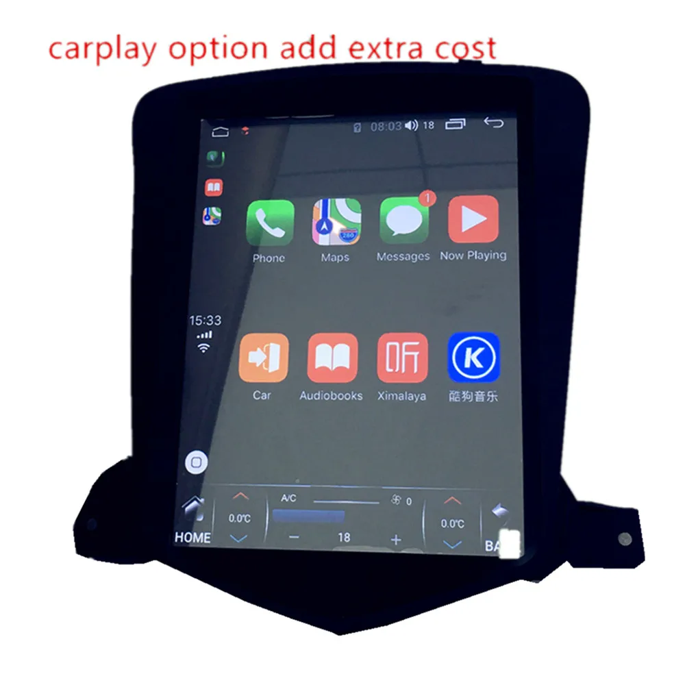 Дешево Android 8,1 9,0 os 10,4 дюймов ips вертикальный HD экран автомобильный font b gps b font Мультимедиа Радио Навигация carplay для Chevrolet Cruze 2009 2015