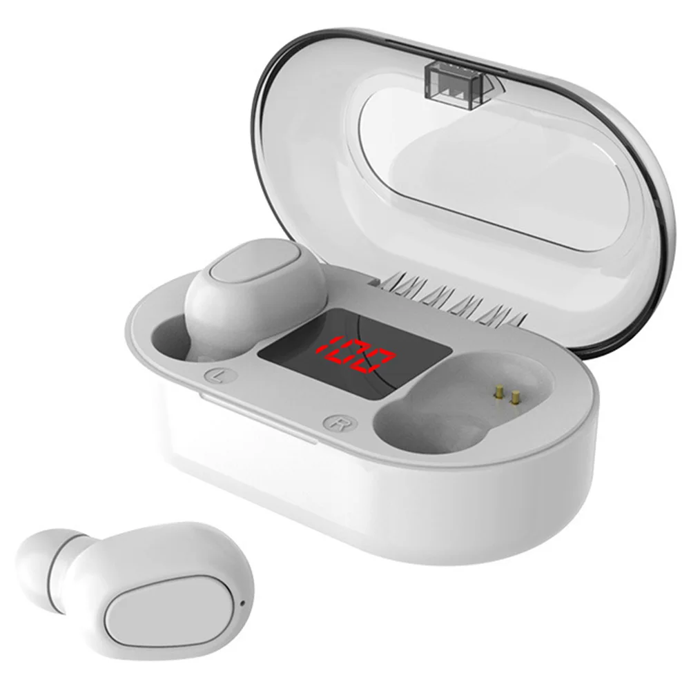 Noise Cancelling Mini Music TWS Bluetooth 5 0 IPX5 Waterproof LED Power Dispaly Charging Box Gaming Wireless Earbuds HiFi Stereo