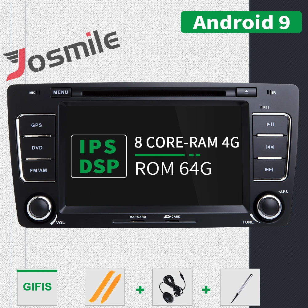 8 ядерный 64G rom ips DSP Android 9,0 автомобильный dvd-плеер для Skoda Octavia 2 3 A 5 A5 Yeti 2009 2010 2011 2012 2013 радио gps навигация