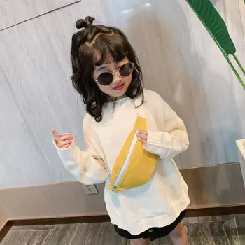 

Unisex Baby Gils Boys Solid Zipper Canvas Handbag Chest Bag Waist Bag Shoulder Bag Small Mini Casual Party Bag