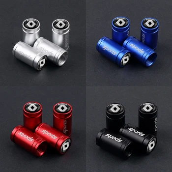 

4pcs 3D New Aluminum Alloy Wheels Tire Valve Caps Stem Cover For Renault Megane Latitude Vel Satis captur FRENDZY CLIO koleos