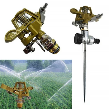 

1/2 Inch Metal Villa Automatic Rotation Yard Garden Irrigation Lawn Portable Durable Water Sprinkler