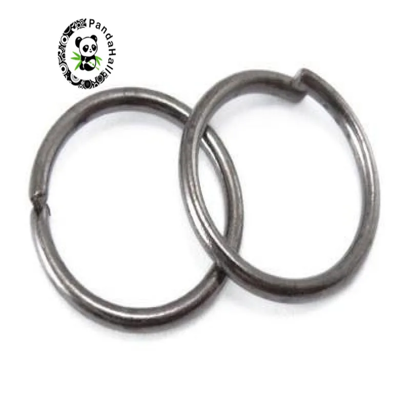B-Gunmetal Pandahall 500g 4/5/6/7/8/10 мм медные соединительные колечки близкими, но распаян для Ювелирная фурнитура для рукоделия изготовление браслета ожерелья 8 цветов - Цвет: B-Gunmetal