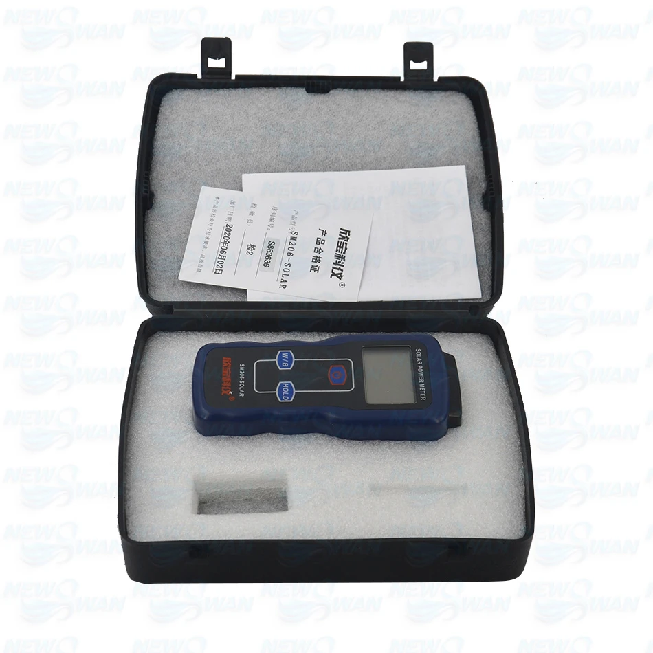 Hot Sale Original Handheld Solar Power Meter High Precision Digital Solar Radiation Tester SM206 Research Glass Light