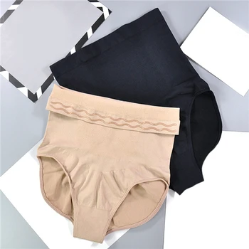 

New Seamless Belly Pants High Waist Shaping Pants Body Pants Silicone Non-Slip Corset Hip Briefs Underwear Ladies