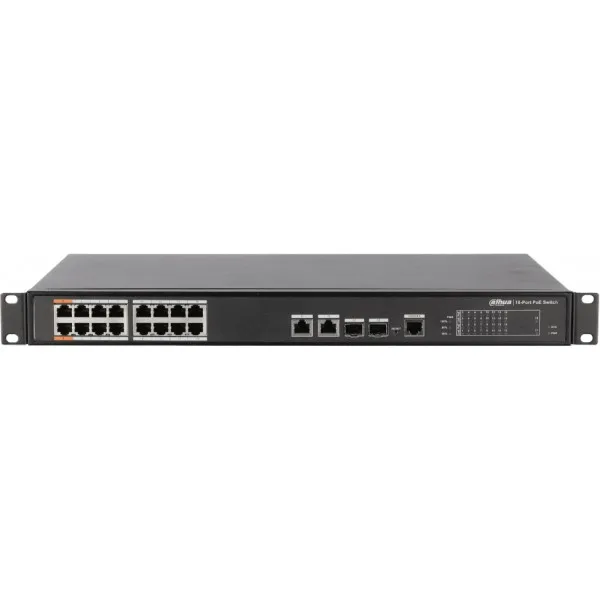 Коммутатор dahua dh-pfs4218-16et-190 16x100mb 2g 16poe управляемый | Компьютеры и офис