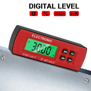 

Digital Level Box Electronic Angle Gauge Protractor Angle Finder Bevel Gauge With Magnetic Base Level Processing Instrument