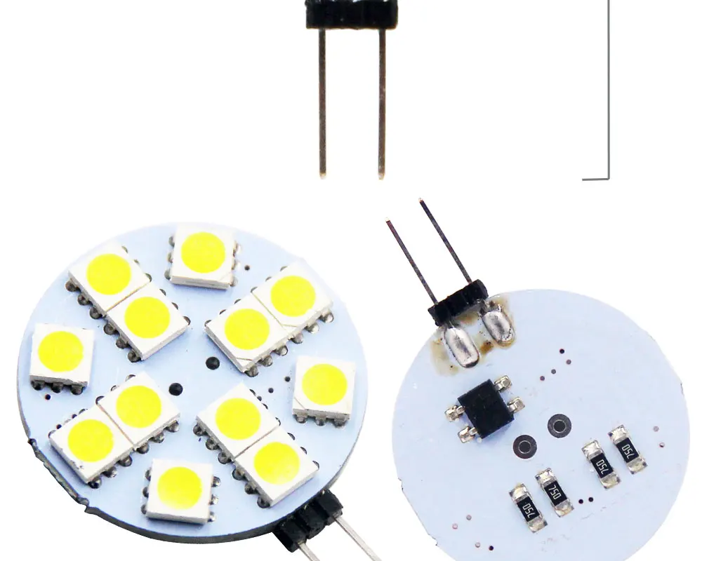 Горячая G4 Лампа DC AC 12V 4,8 W 2,4 W 1,8 W 1,2 W SMD светодиодный Теплый Холодный белый свет замена галогенного прожектора