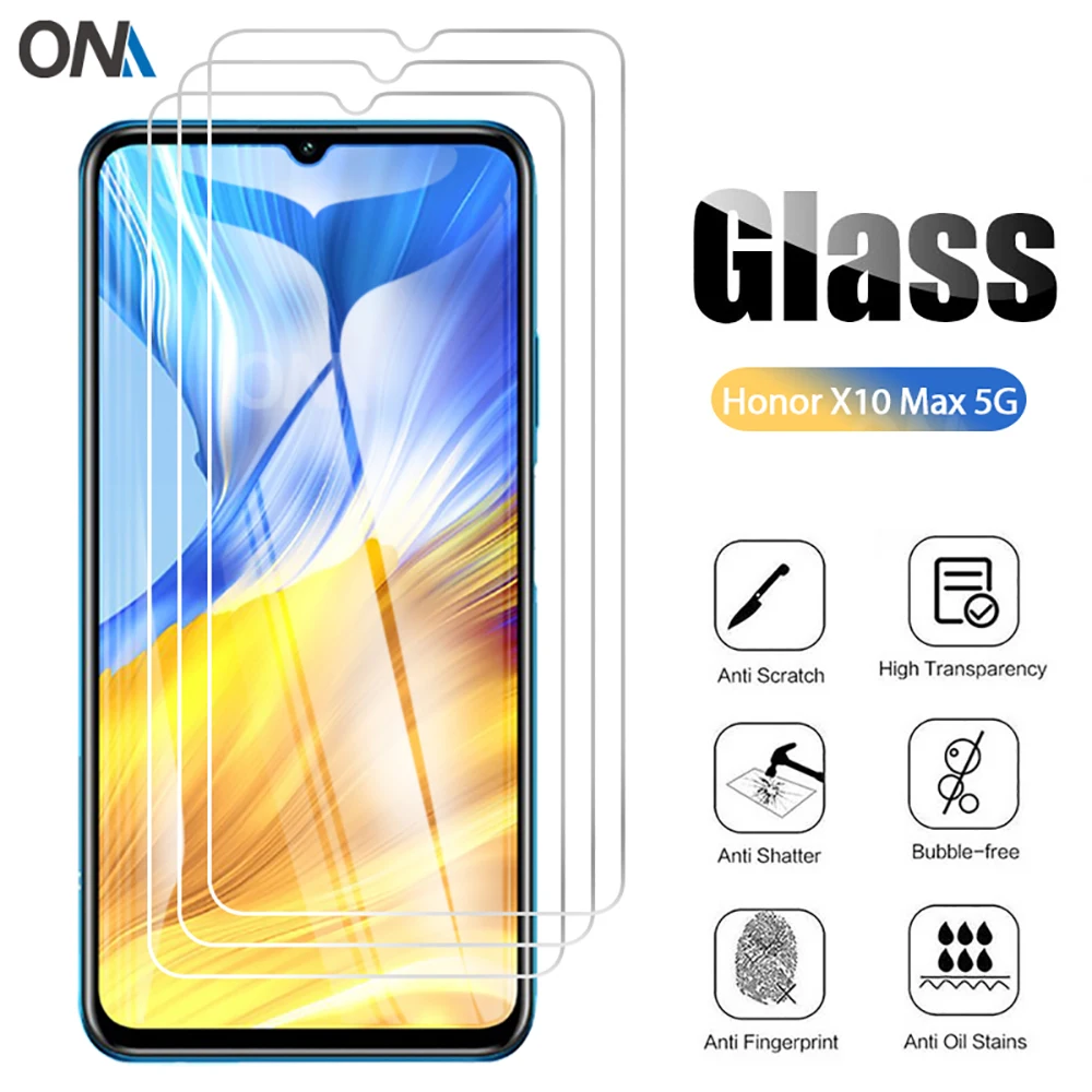 Закаленное стекло 9H для Huawei Honor X10 Max 10 шт. защита экрана из закаленного стекла