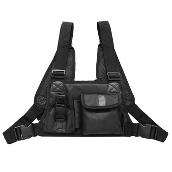 

Radio Tactical Vest Harness Chest Bag Military Front Pack Pouch Holster Tactical Harness Walkie Talkie Bag