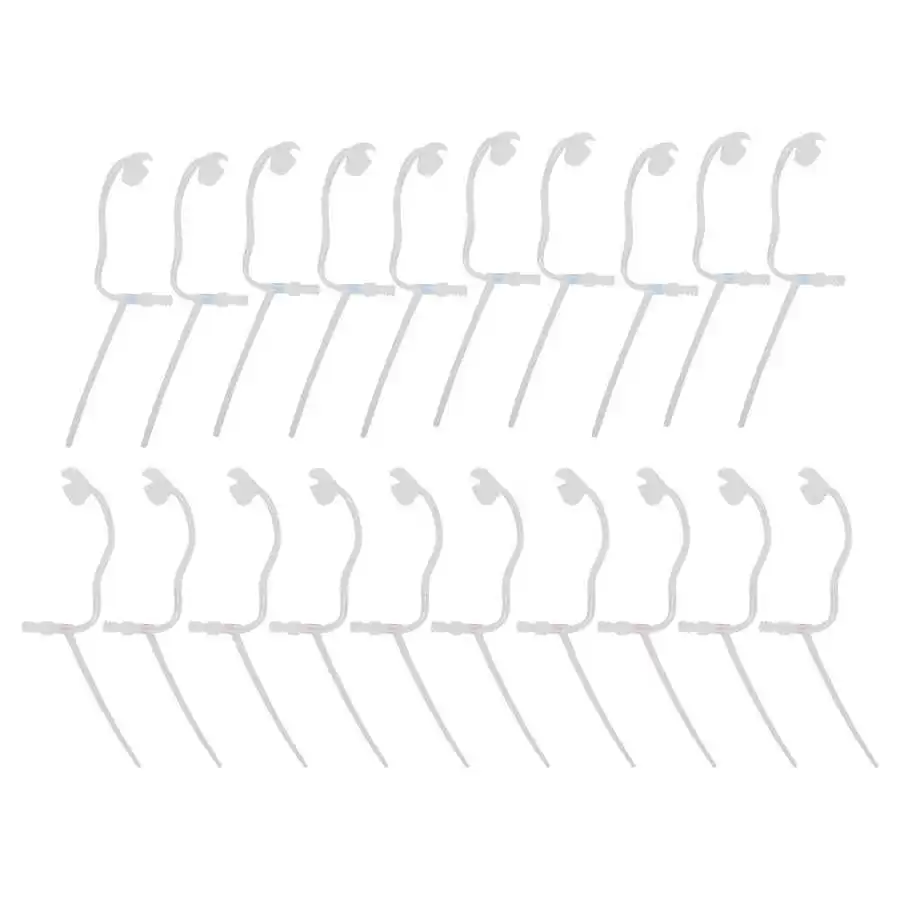 20pcs 107 Hearing Replacement Tubes Left Right Ears Hearing Aid Slim Tube Health Care Accessory