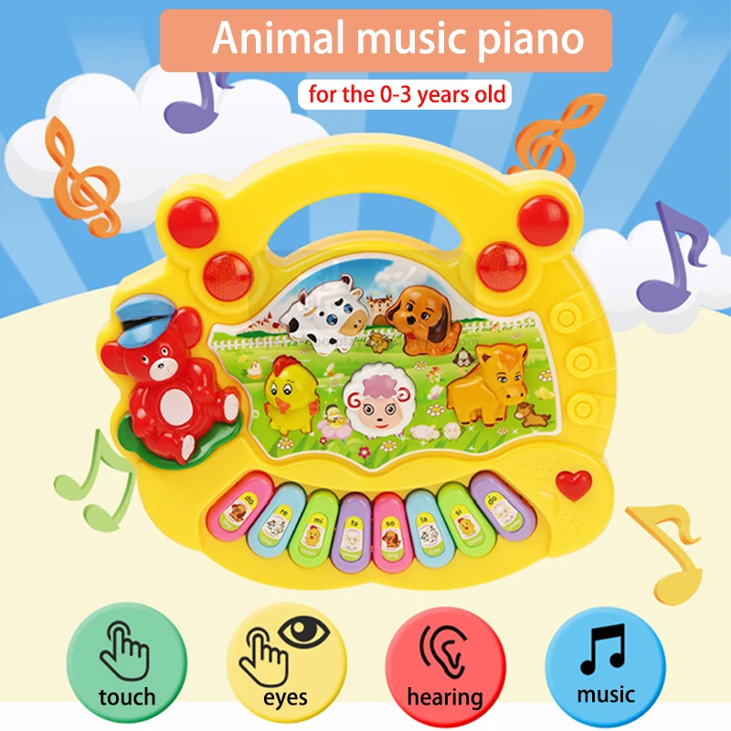 

Animal Farm Musical Piano Baby Enlightenment Early Learning Toys Puzzle Baby Electronic Musical Instrument For 0-3 years old