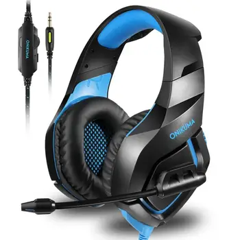 

ONIKUMA K1-B 3.5mm Stereo Deep Bass Gaming Headset Headphones With Mic Portable Foldable Earphone For PS4 New Xbox PC Phone