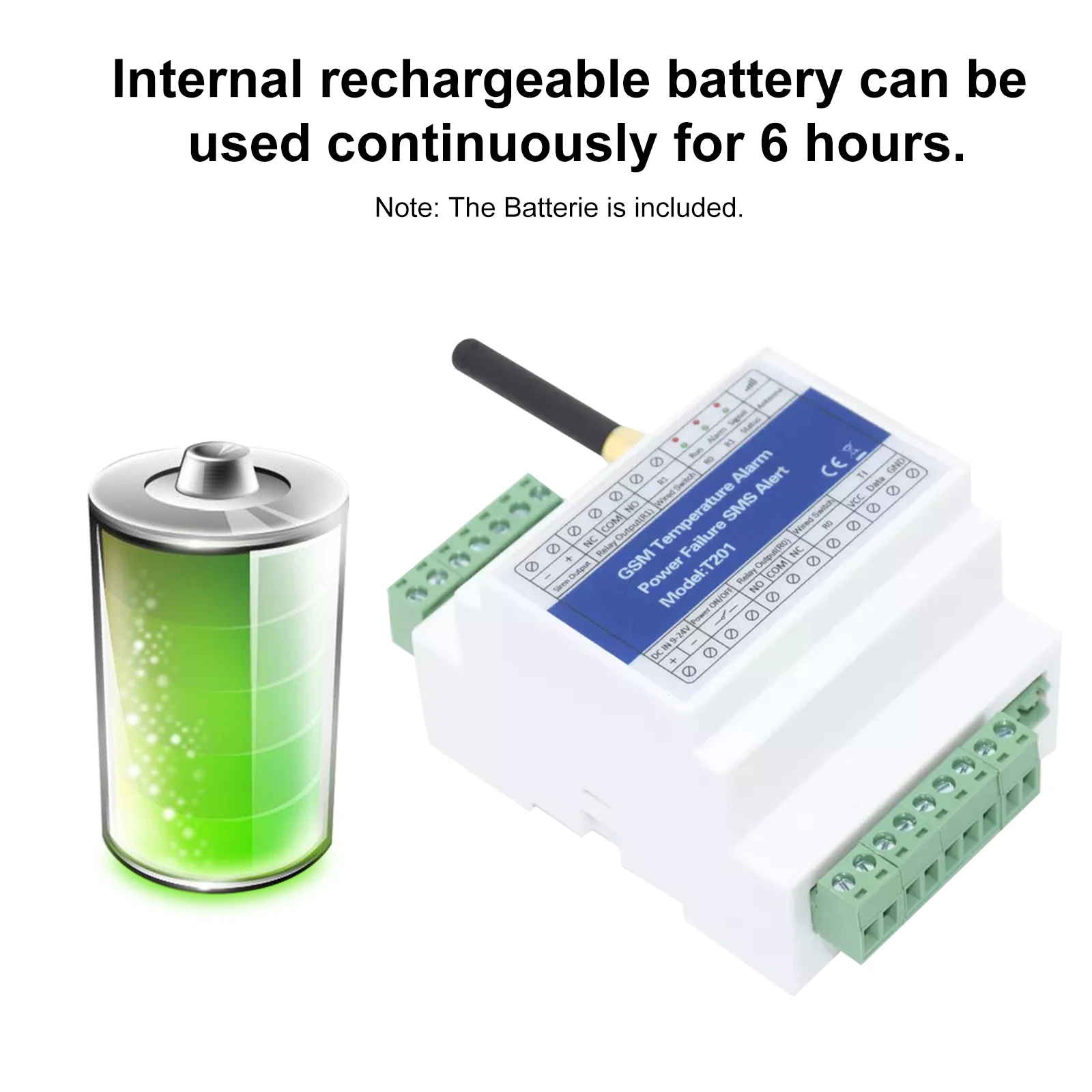 GSM interruptor remoto para relé controlador de acceso T201 GSM alarma de temperatura 2G/3G/4G monitoreo de estado de potencia fallo de alimentación alarma SMS