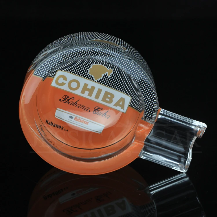 COHIBA пепельница керамическая Портативная Домашняя сигарная пепельница для 1 Сигары Держатель подставка напольный пепельница автомобиля Cenicero W/Подарочная коробка - Цвет: ORANGE