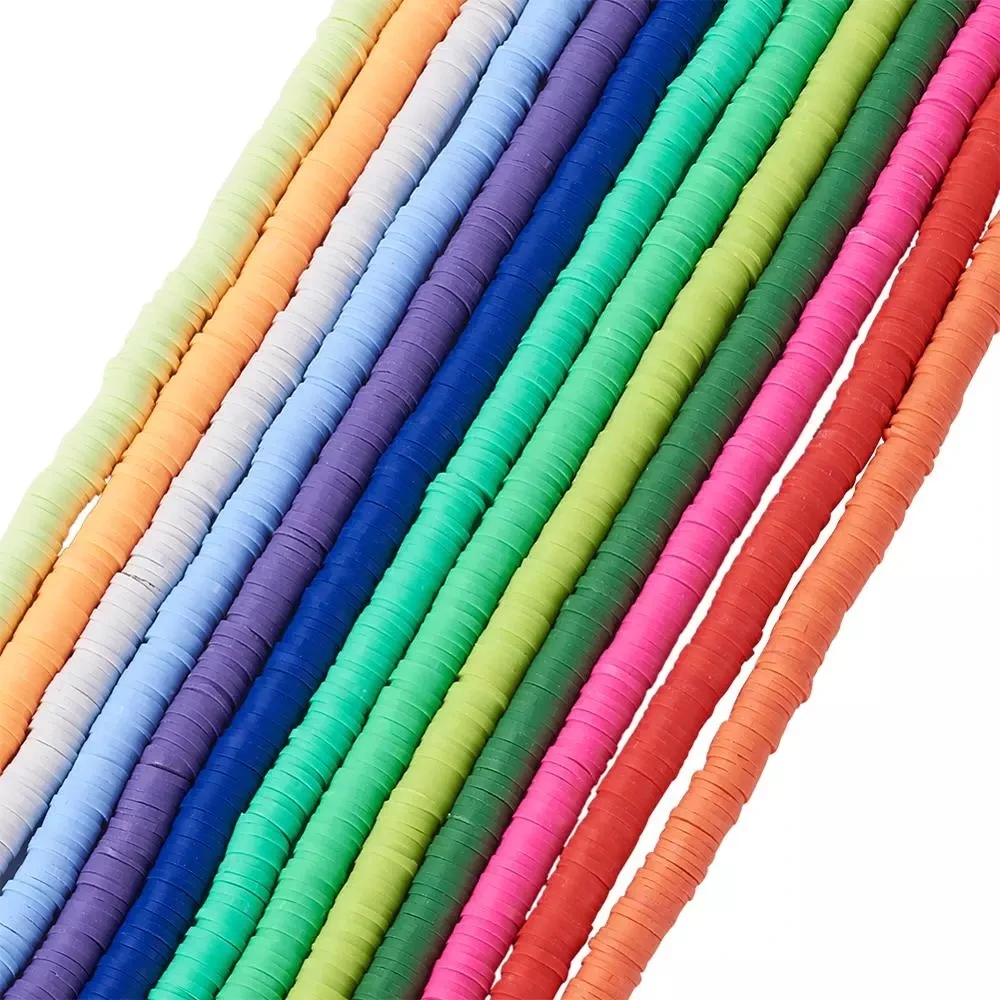 1 прядь плоские круглые бусины из полимерной глины ручной работы 6 мм распорка для