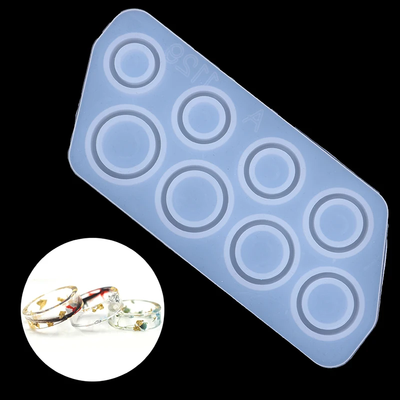 Flat Rings Mold Collection Handmade DIY Making Ring Jewelry Silicone Mold Crystal Epoxy Mould