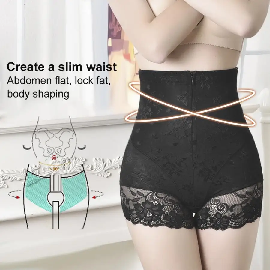 Высокая талия для женщин Послеродовая молния живот брюки подтяжки нижнее белье