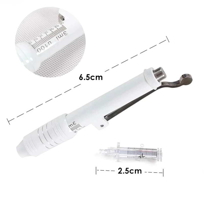 White Hyaluron Injection Pen Dermal Filler No Needle Ampoule Mesotherapy Acid Gun Anti-wrinkle Atomizer Hyaluronic Pen Injector