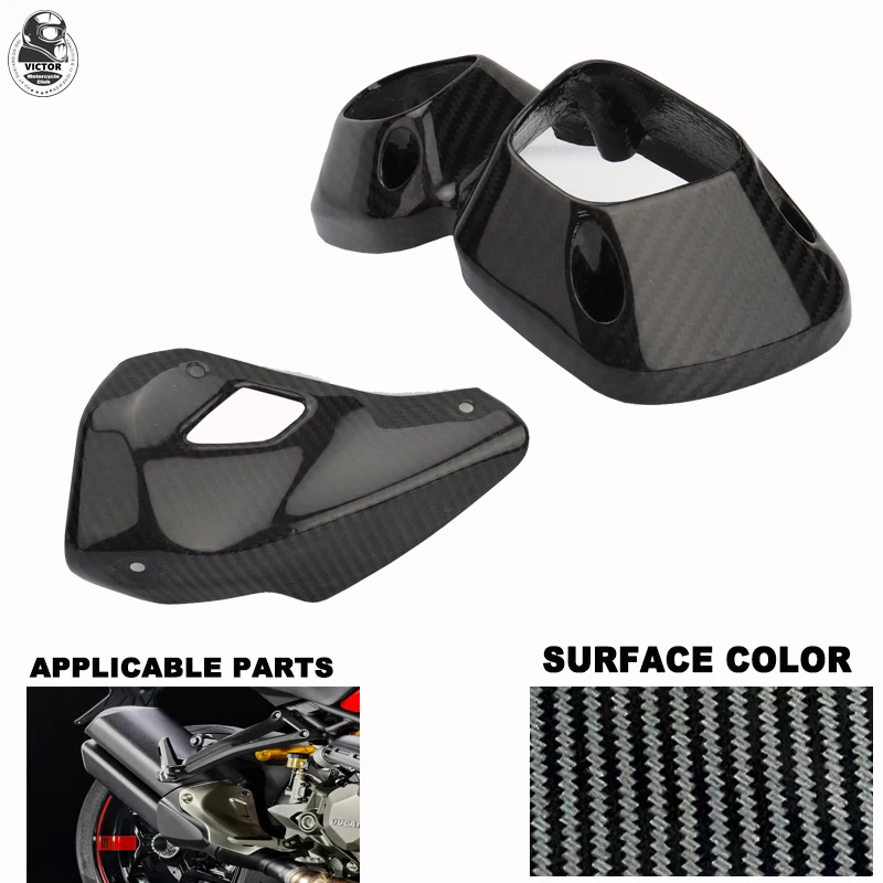 

Motorcycle Accessories 100% Carbon Fiber Exhaust Heat Shield High Quality Suitable for Ducati 821 Monster 2014 2015 2016 2017