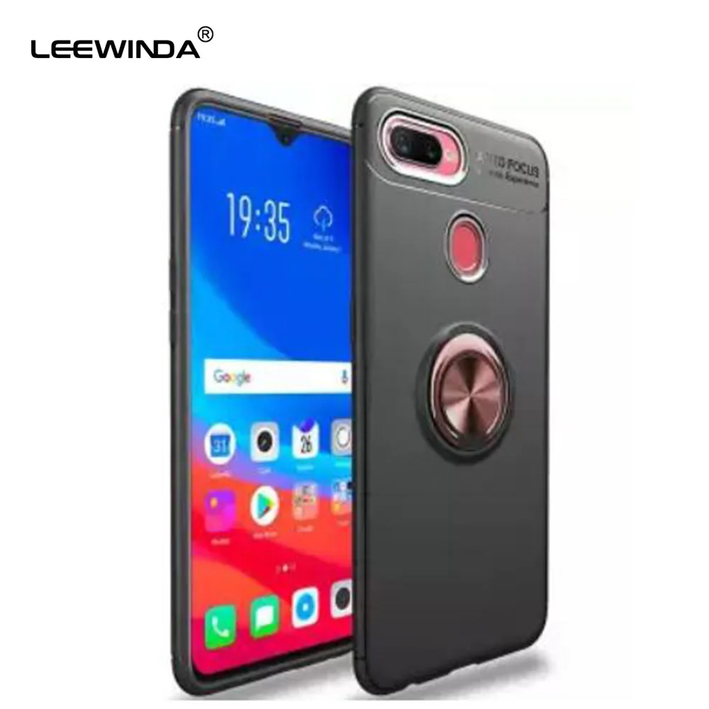 Чехол для OPPO F11 F1S F2 F7 F5 F9 F1 plus Pro роскошное цветное металлическое магнитное кольцо