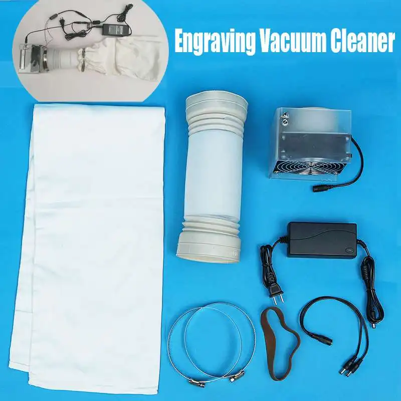 

12V Engraving Vacuum Cleaner For Wood Carving Machine Clean , 190CFM Fan Workbench Carpenter Carving Woodworking Tools Parts