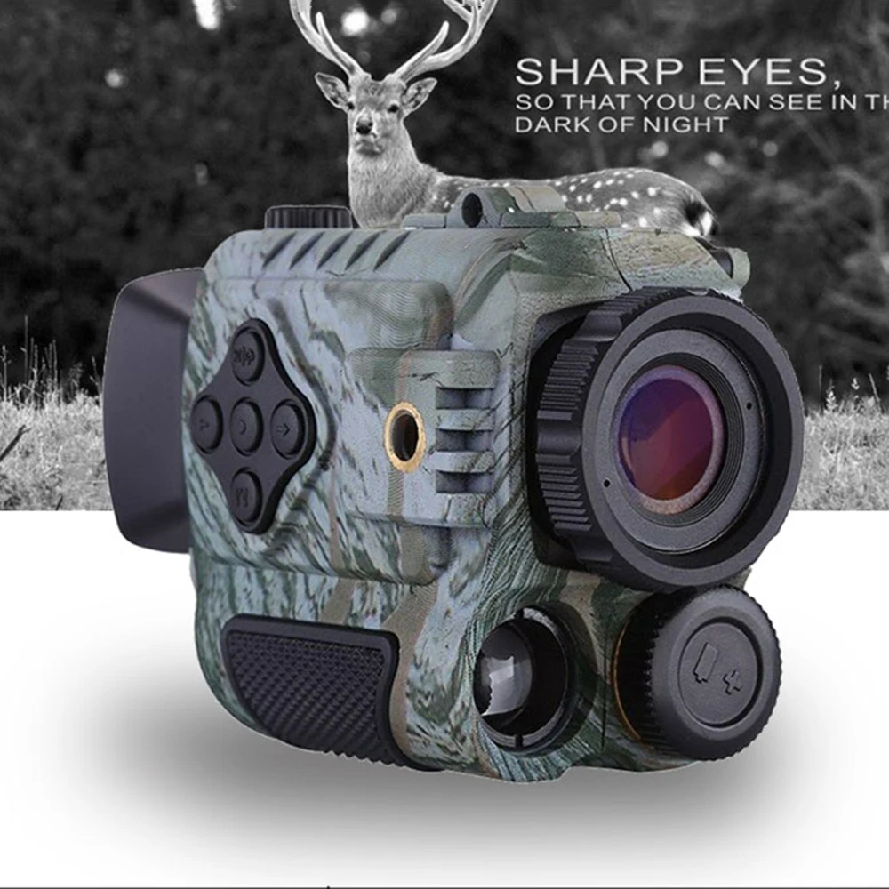 

IR Infrared Mini Night Vision Digital Video Camera Monocular Scope 1-5X Zoom Camouflage Digital Night Vision Device for Hunting